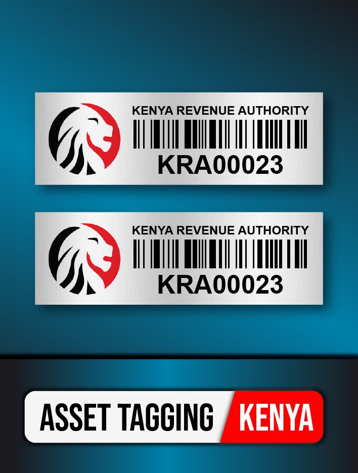 custom aluminium asset tags labels printing with acetone activated adhesive