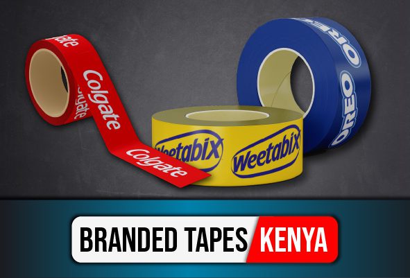 branded packing tapes in Kenya with adhesive